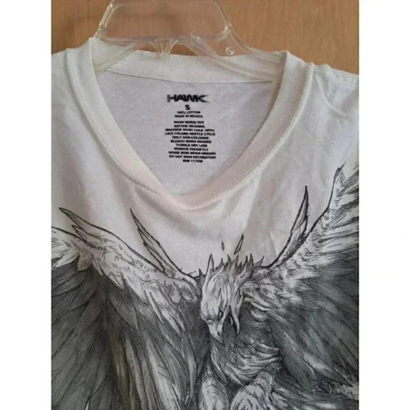 Tony Hawk Mens S Wings Y2K Tee Shirt Top Off White Graphic Print 100% Cotton - Picture 5 of 5